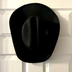 Black Cowboy Hat- Western Express Size 7 1/8